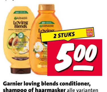Aanbieding: Garnier loving blends conditioner, shampoo of haarmasker