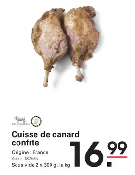 Offre: Cuisse de canard confite