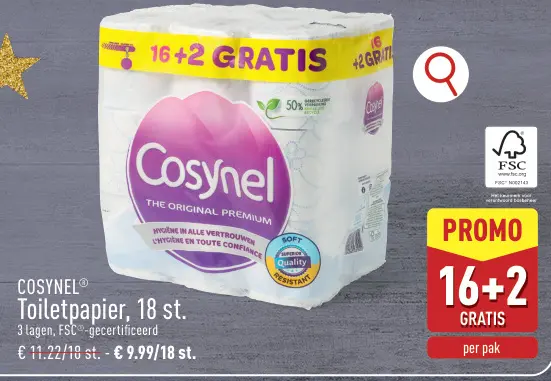 Promotie: Toiletpapier