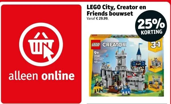 Aanbieding: LEGO City, Creator en Friends bouwset