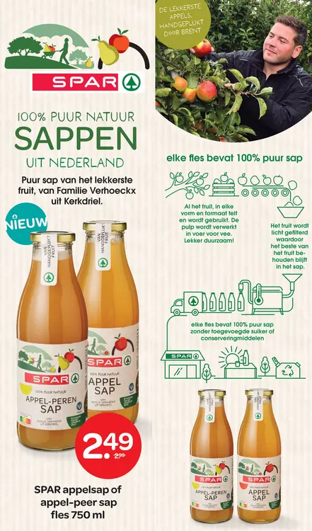 Aanbieding: appelsap of appel-peer sap