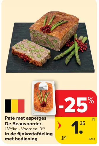 Promotie: Paté met asperges