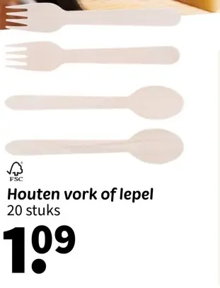 Promotie: Houten vork of lepel
