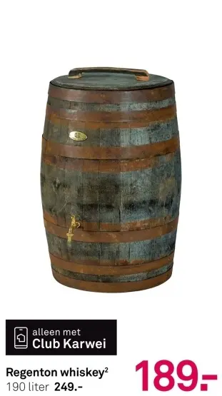 Aanbieding: Regenton whiskey