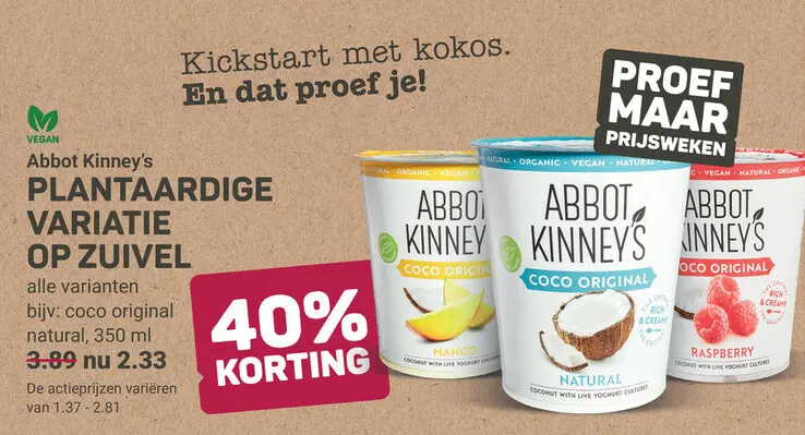 Aanbieding: Plantaardige variatie op zuivel