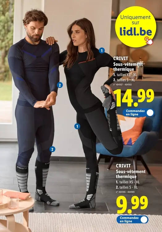 Offre: Sous-vêtement thermique