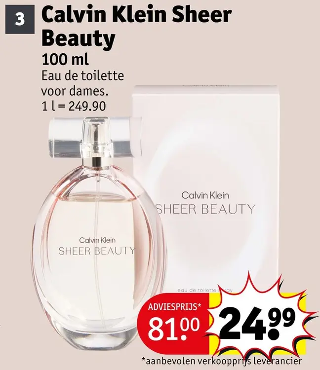 Promotie: Calvin Klein Sheer Beauty