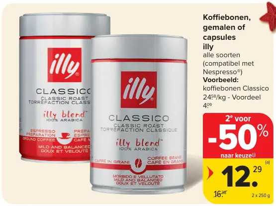 Promotie: Koffiebonen, gemalen of capsules