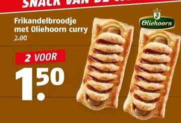 Aanbieding: Frikandelbroodje met Oliehoorn curry