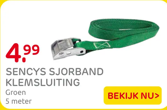 Aanbieding: Sjorband klemsluiting