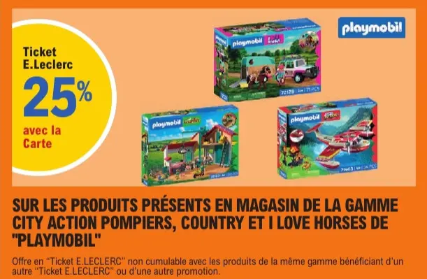 Offre: La gamme City Action Pompiers, Country et I Love Horses