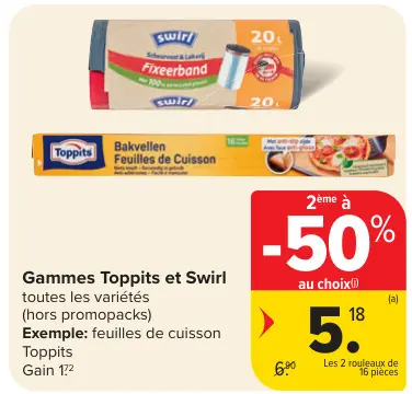 Offre: Feuilles de Cuisson