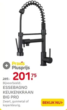 Aanbieding: Essebagno keukenkraan big pro