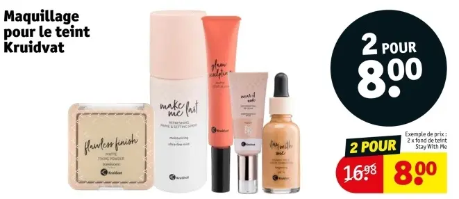 Offre: Maquillage pour le teint