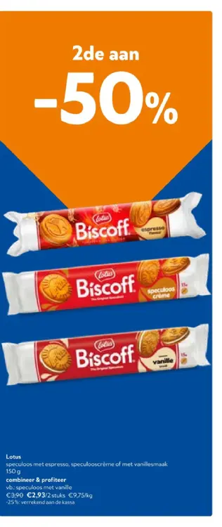 Promotie: speculoos met espresso, speculooscrème of met
