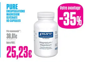 Offre: Pure encapsulations magnesium glycinate