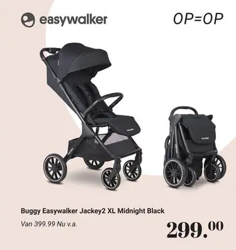 Aanbieding: Buggy Easywalker Jackey2 XL Midnight Black