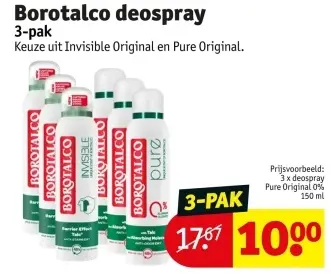 Aanbieding: Borotalco deospray