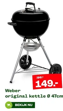 Aanbieding: Weber original kettle Ø 47cm