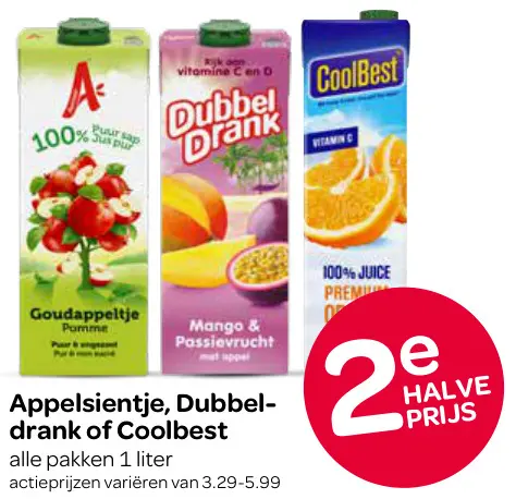 Aanbieding: Appelsientje, Dubbeldrank of Coolbest