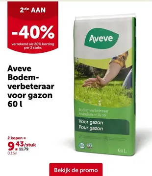 Aanbieding: Aveve Bodem-verbeteraar voor gazon