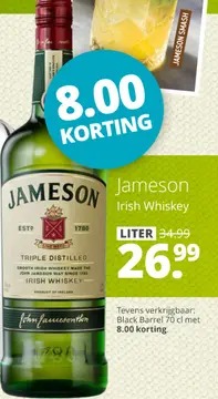 Aanbieding: Jameson Irish Whiskey