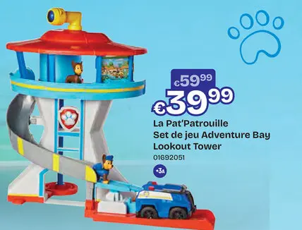 Offre: Paw Patrol Set de jeu Paw Patrol Adventure Bay Lookout Tower