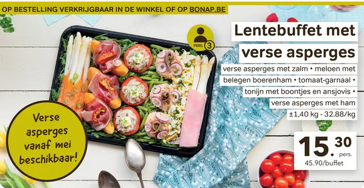 Promotie: Lentebuffet met verse asperges