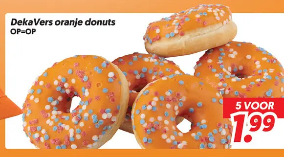 Oranje donuts