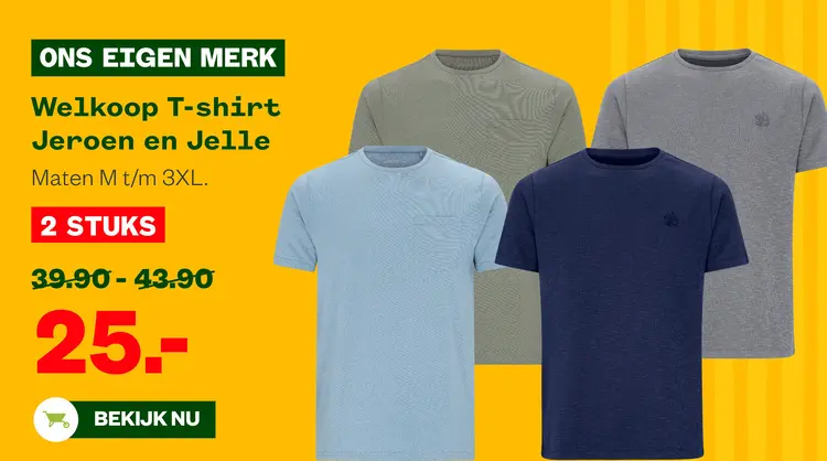Aanbieding: Welkoop T-shirt Jeroen en Jelle