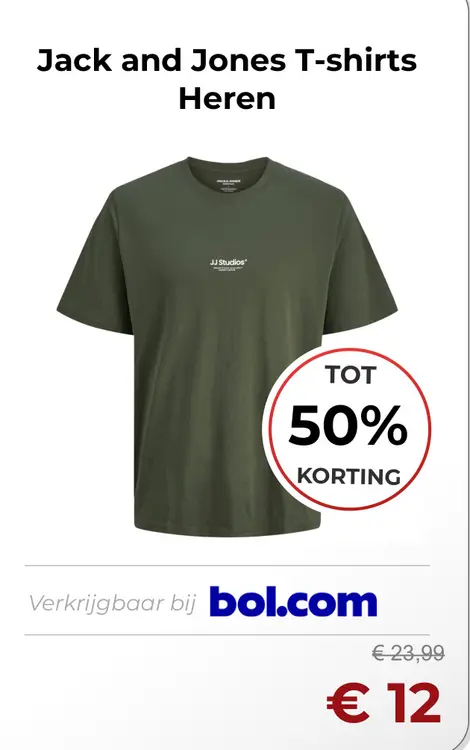 Aanbieding: Jack and Jones T-shirts