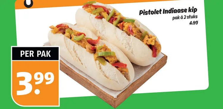 Aanbieding: Pistolet Indiaase kip