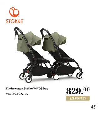 Aanbieding: Kinderwagen Stokke YOYO3 Duo