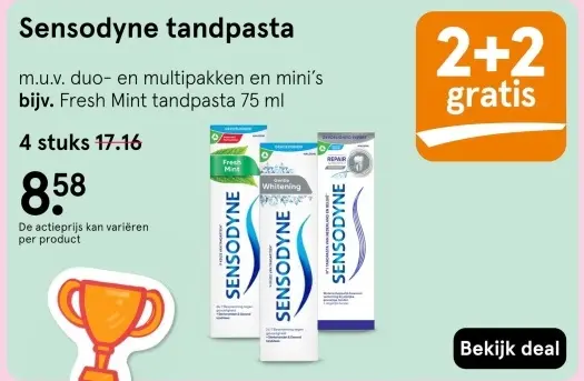 Aanbieding: Sensodyne tandpasta