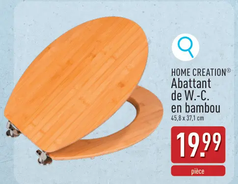 Offre: Abattant de W.-C. en bambou