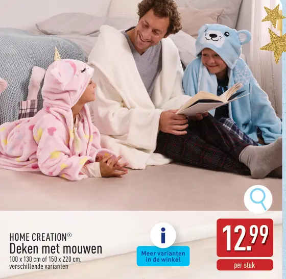 Aanbieding: Deken met mouwen