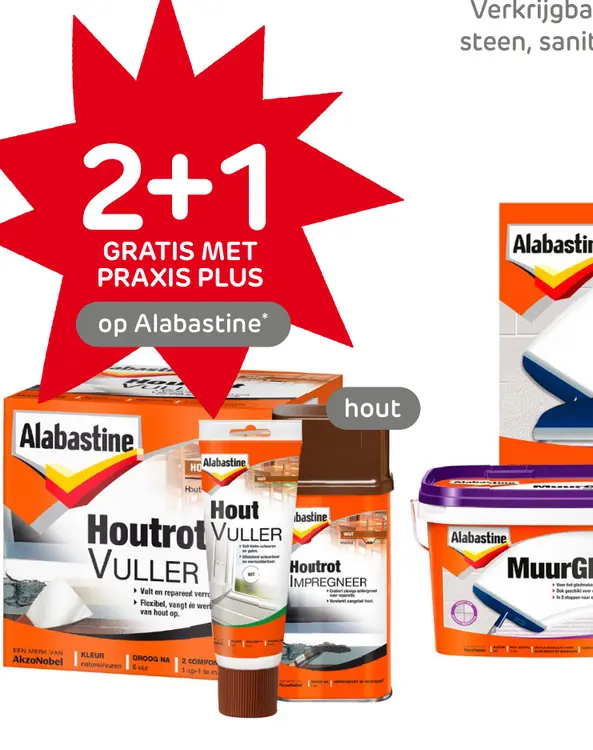 Aanbieding: Alabastine Houtrot Vuller