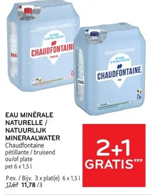 Offre: Eau minérale naturelle / natuurlijk mineraalwater