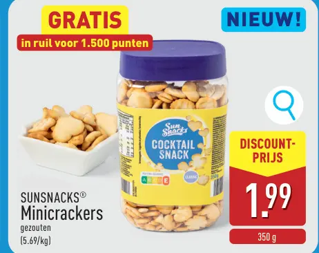 Promotie: Minicrackers gezouten