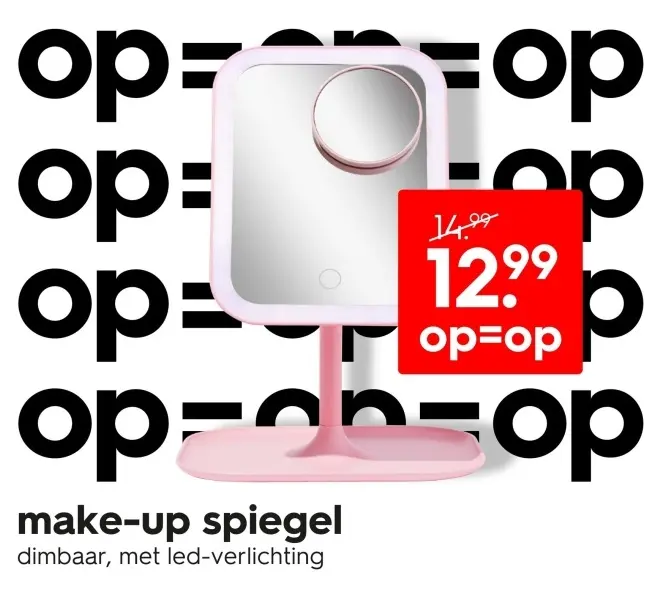 Aanbieding: make-up spiegel
