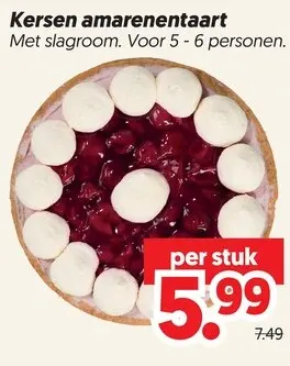 Aanbieding: Kersen amarenentaart