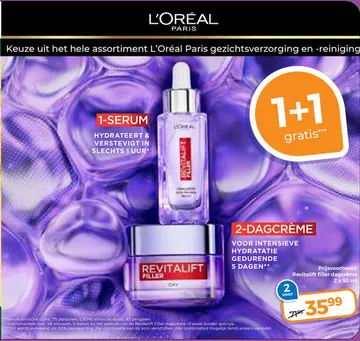 Aanbieding: Revitalift filler dagcrème