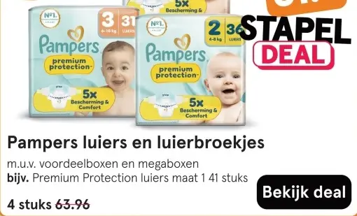 Aanbieding: Pampers luiers en luierbroekjes