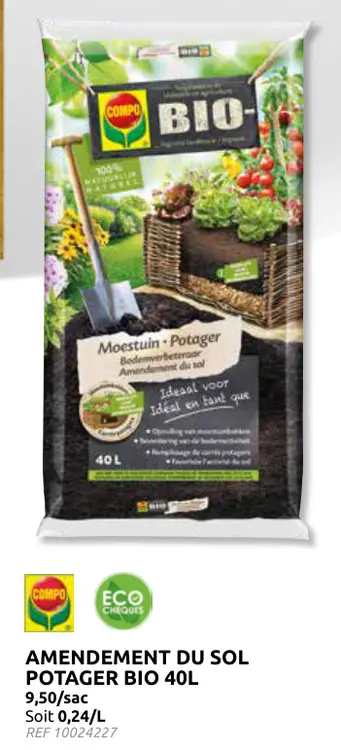Promotie: Amendement du sol potager bio