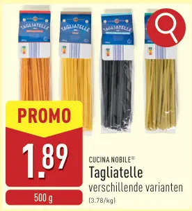 Aanbieding: Tagliatelle verschillende varianten