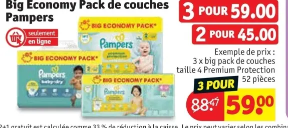 Offre: Big Economy Pack de couches