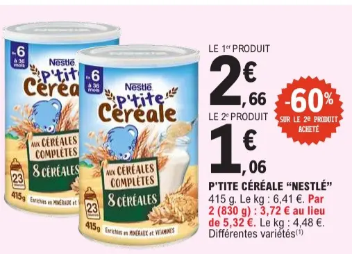 Offre: P'tite céréale