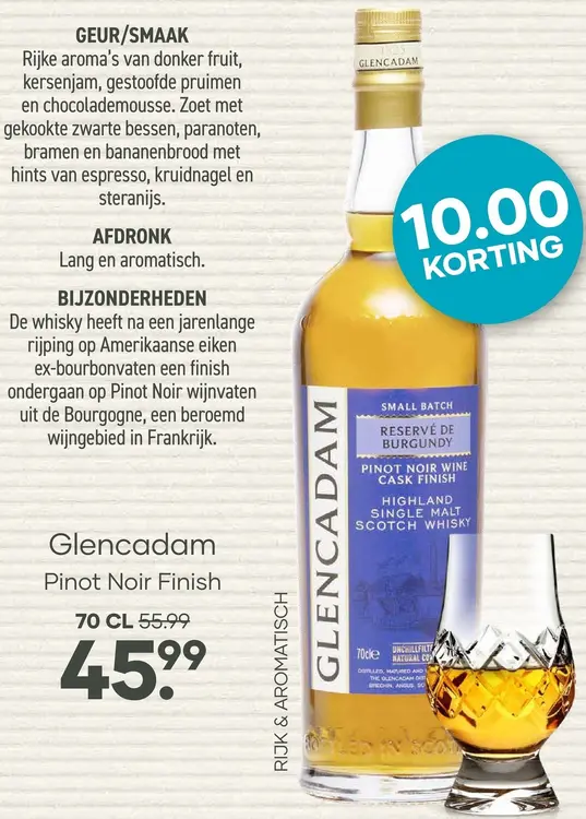 Aanbieding: Glencadam Pinot Noir Finish