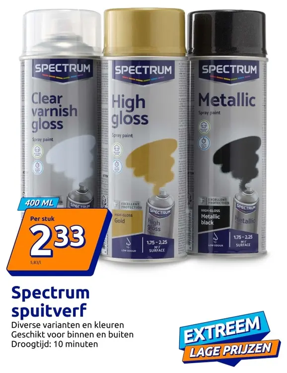 Promotie: Spectrum spuitverf