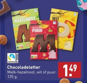 Aanbieding: Chocoladeletter